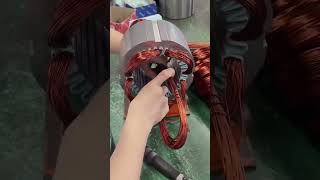 Motor Complete Coil Winding short video  Amazing technique of motor rewinding [upl. by Griffie]