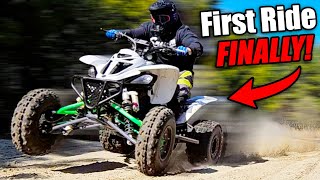 Riding the ASPCA Yamaha Raptor 660 Runs great sort of [upl. by Calypso]