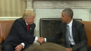 Trump Obama Meet at The White House Full Press Conference [upl. by Raffaello]