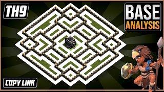 NEW BEST TH9 HYBRIDTROPHY Base 2023  Town Hall 9 TH9 Hybrid Base Design – Clash of Clans [upl. by Eiramacissej]