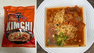 How To Cook Nongshim Kimchi Ramen Noodles [upl. by Waddle]