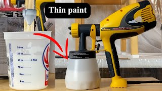 How to Thin Paint for Paint Sprayer [upl. by Yeoj]