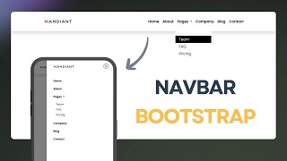 Navbar Using Bootstrap  Bootstrap 5 Responsive Navbar  Bootstrap 5 Navbar [upl. by Eiresed]