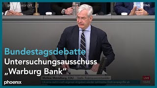 Bundestagsdebatte zum Untersuchungsausschuss quotWarburg Bankquot am 200423 [upl. by Yelyab532]