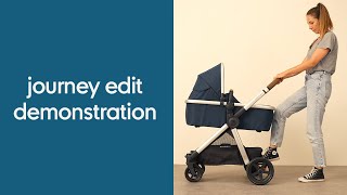 Journey Edit Pram and Pushchair  Demonstration series  Mothercare [upl. by Gennie144]