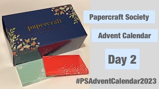 Papercraft Society Advent CalendarDay TWO reveal and step by step tutorial PSAdventCalendar2023 [upl. by Domash]