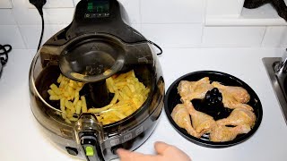 Tefal Actifry 2 in 1 frying chips and chicken [upl. by Jimmie]