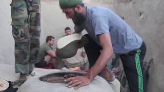 Afghan Soldiers teach US Marines how to cook Afghan food in Sangin Afghanistan 2010 [upl. by Dajma]