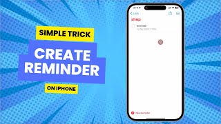 How to Set a Reminder on iPhone in 2024 [upl. by Yattirb]