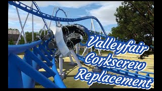 Valleyfair Corkscrew Replacement  Intamin Modern Mega Coaster  NoLimits2 Pro [upl. by Llewej]