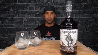 ASMR CAPTAIN MORGAN BLACK SPICED RUM REVIEW [upl. by Ezaria20]