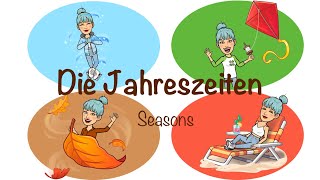 Die Jahreszeiten und Monate mit Vivaldi four seasons  Deutsch lernen  German Seasons and Months [upl. by Judon]