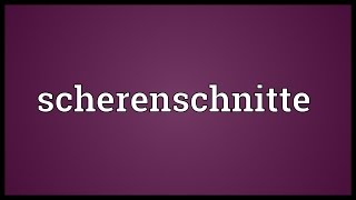 Scherenschnitte Meaning [upl. by Nanis]