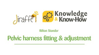 Rifton Stander  Pelvic harness fitting and adjustment  Jiraffe Knowledge amp KnowHow [upl. by Fox]