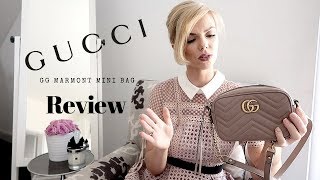 GUCCI MARMONT MINI CAMERA BAG  Review  Moja opinia i recenzja  Beata M [upl. by Ivzt]