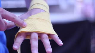 How To Wrap Your Hands  Level Up Kickboxing amp Fitness [upl. by Suiluj]