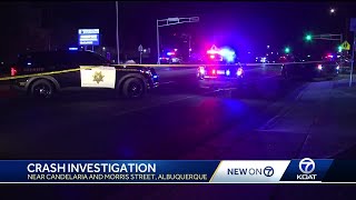 Deputy chase ends in motorcycle crash in Albuquerque [upl. by Nivert]