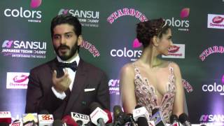 Sonam Kapoor and Harshvardhan Kapoor at Red Carpet of the Sansui Stardust Awards [upl. by Dov]