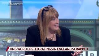 Oneword Ofsted ratings in England scrapped BBC Politics Live 02092024 [upl. by Goober]