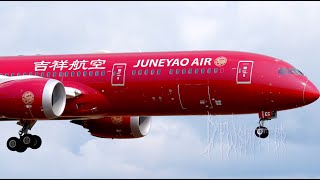 Juneyao Air 7879 Landing At Paine Field [upl. by Chavez]