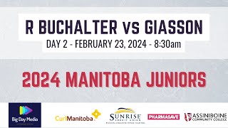 R BUCHALTER vs GIASSON  2024 Junior Championships Day 2 [upl. by Stutman]