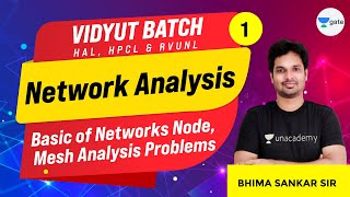 Networks Node Basics Mesh Analysis Problems  L1  NetworkAnalysis  RVUNL  Vidyut Batch [upl. by Davine]