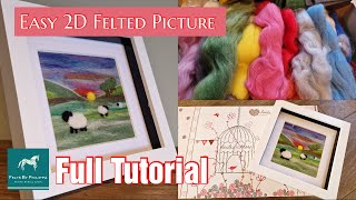 💟 And A Fantastic Heidifeathers Starter Kit Too  Easy Needle Felted Sheep Picture Tutorial 🐑 [upl. by Zima]