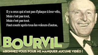 Bourvil  La tactique du gendarme  Paroles Lyrics [upl. by Apollus]