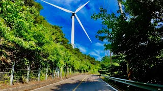 Motorbike tour to huge wind generators  motorbike ASMR  Yangsan city  South Korea [upl. by Eluk982]