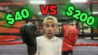 40 Boxing Gloves vs 200 Boxing Gloves Are They Worth It [upl. by Ahseenak55]