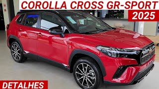 Toyota Corolla Cross GRSPORT 2025 chega por R199190 com visual esportivo e repleto de tecnologia [upl. by Purdum412]