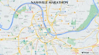 Nashville Marathon Course Map [upl. by Newell]