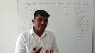 How to convert ASCII Data to Binary Data in 8086  ALP  S VIJAY MURUGAN [upl. by Cyler]