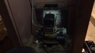 old oil boiler not running beckett burner [upl. by Aicatsana575]