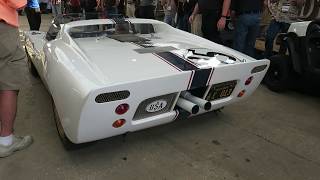 1965 Ford GT40 Competition Prototype Roadster driving to auction stage [upl. by Nnail]