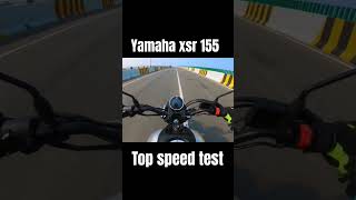 Yamaha XSR 15 top speed test 🔥 yamaha xsr155 topspeed shorts [upl. by Ahsiekyt]