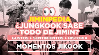 JIKOOK  JIMINPEDIA JUNGKOOK SABE TODO DE JIMIN Cecilia Kookmin [upl. by Rehpitsirhc512]