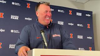 Michigan State week Illini HC Bret Bielema press conference [upl. by Dulciana]