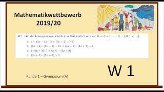 Mathematikwettbewerb Hessen Kl 8 201920  Lösungen zur Wahlaufgabe W1 [upl. by Weatherby]