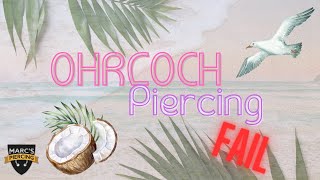 PIERCING FAIL ❌🙅🏻‍♂️ OHRLÖCHER neu gestochen Neu positioniert vom Profi 💪🏻 ┃💉Marcs Piercing TV [upl. by Rehpretsirhc]