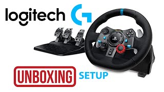 Logitech G29 steering wheel for a PS3PS4PS5PC  Unboxing and Setup Complete Guide [upl. by Ojyram]