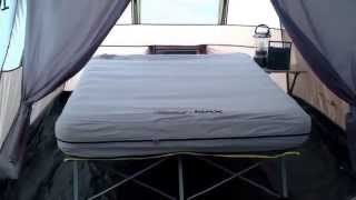 Coleman Max PackAway Air Bed Cot  Queen with Battery Pump Review 10 out of 10 very comfortable [upl. by Ardys831]