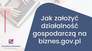 Jak założyć działalność gospodarczą przez biznesgovpl [upl. by Nomde]