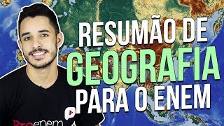 5 TÓPICOS MAIS IMPORTANTES DE GEOGRAFIA PARA O ENEM  Prof Leandro Almeida [upl. by Braasch]