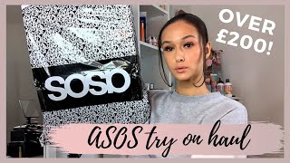 HUGE ASOS TRY ON HAUL  SHOES AND JEANS  TALL [upl. by Ahsenav]