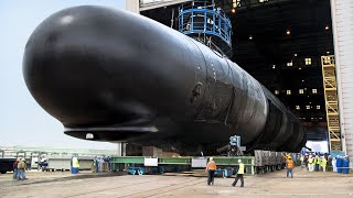 The Hypnotic Launch of US Gigantic 4 Billion Nuclear Submarine [upl. by Lola]