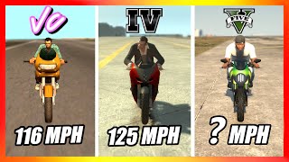 The FASTEST BIKE in Every GTA Game GTA 3 → GTA 5 [upl. by Seften]