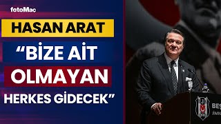 Hasan Arat quotBeşiktaşın Borcu Üç Ayda Yüzde 24 Oranında Artmıştırquot [upl. by Sivel]