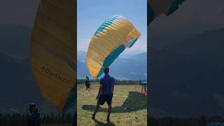 Paragliding launch from the Emberger Alm after walking up for way too long paragliding parapente [upl. by Akinod]