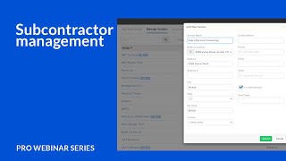 Subcontractor management  Knowify Pro webinar series [upl. by Halbeib]